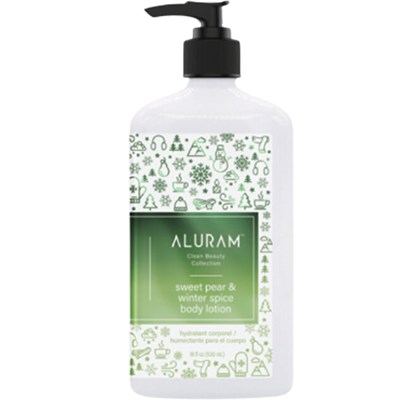 Aluram sweet pear and winter spice body lotion 18 Fl. Oz.