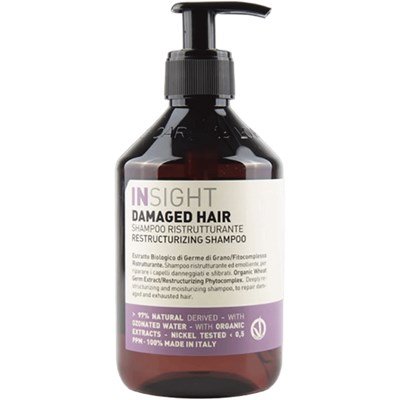 InSight Professional DAMAGED HAIR Restructurizing Shampoo 13.5 Fl. Oz. / 400 mL